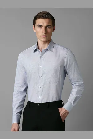 Louis Philippe Men Slim Fit Checked Pure Cotton Formal Shirt