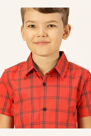 Killer Boys Premium Spread Collar Windowpane Checked Cotton Casual Shirt