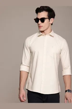 French Connection Men Spread Collar Smart Slim Fit Pure Cotton Casual Shirt