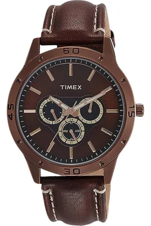 Timex Men Dial & Leather Straps Analogue Watch TW000U914