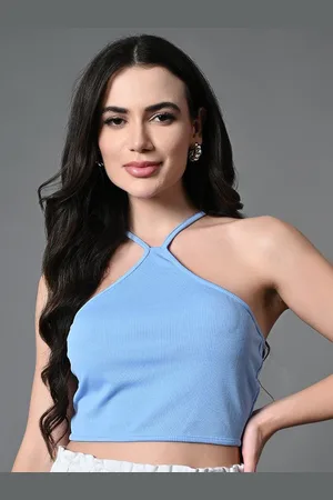 Roadster The Lifestyle Co Ribbed Halter Neck Sleeveless Top