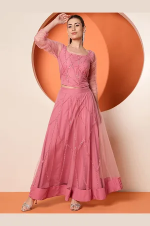 Antheaa Embellished Top & Skirt