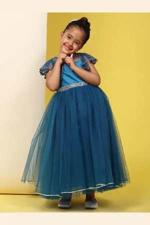 Toy Balloon Kids Girls Net Fit & Flare Maxi Dress