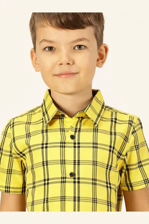 Killer Boys Premium Spread Collar Windowpane Checked Cotton Casual Shirt