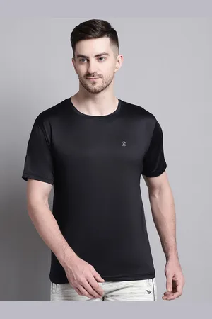 Friskers Men Black Slim Fit T-shirt
