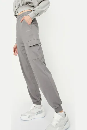 Max Collection Women Cotton Mid- Rise Joggers
