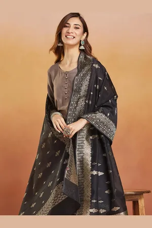 Fabindia Ethnic Motifs Printed Cotton Silk Dupatta