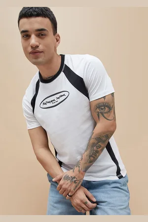 Lifestyle Men Typography Printed Round Neck Cotton T-shirt