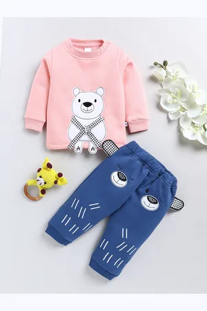Moms Love Infant Boys Applique Detail Sweatshirt With Jogger