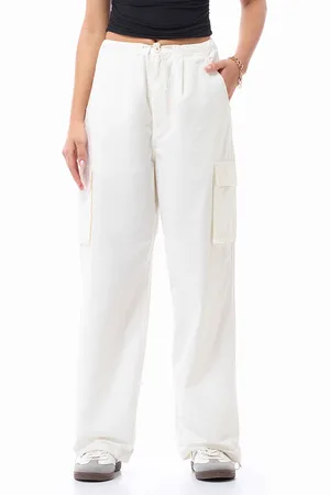 Bewakoof Women Baggy Oversized Cargo Parachute Pants