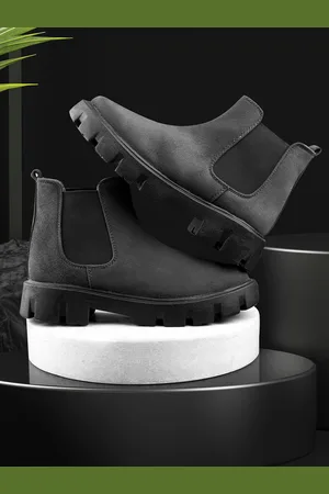 BXXY Men Suede Slip-on Chelsea Boots
