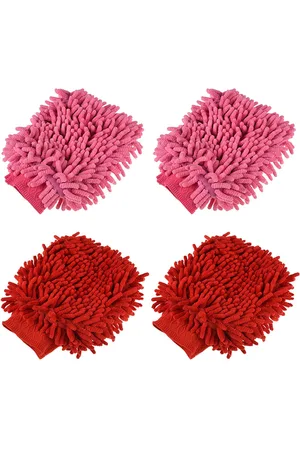 Kuber Industries Set Of 4 Multi-Purpose 50 GSM Cleaning Fringed Gloves