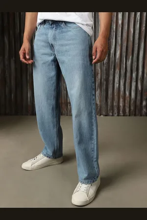 High Star Men Relaxed Fit Light Fade Cotton Jeans