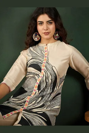Sangria Floral Printed Tunic & Trouser