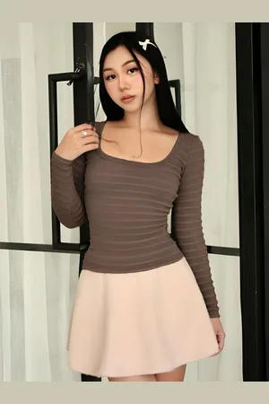 LULU & SKY Women Striped Hooded Extended Sleeves Pockets T-shirt