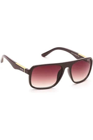 Idee Men Rectangle Sunglasses with UV Protected Lens IRS1224C2SG
