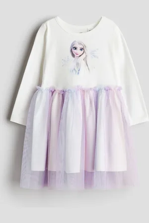 H&M Girls Printed Tulle-skirt Dress