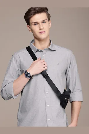Nautica Men Smart Slim Fit Pure Cotton Casual Shirt