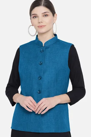 Kalini Women Mandarin Collar Nehru Jackets