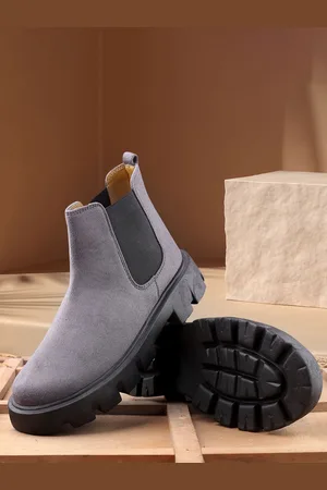 BXXY Men Suede Slip-on Chelsea Boots