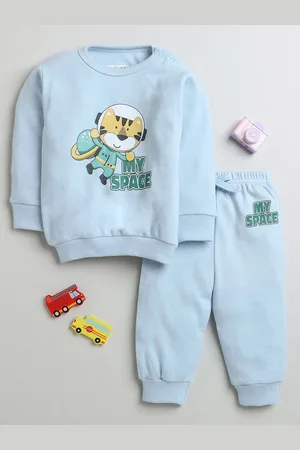 BUMZEE Boys Printed T-shirt with Pyjamas