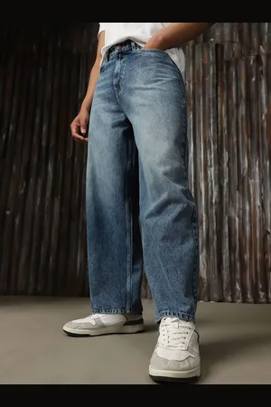 High Star Men Classic Relaxed Fit Light Fade Cotton Jeans