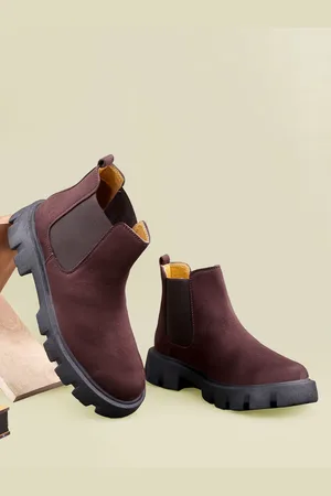BXXY Men Suede Slip-on Chelsea Boots