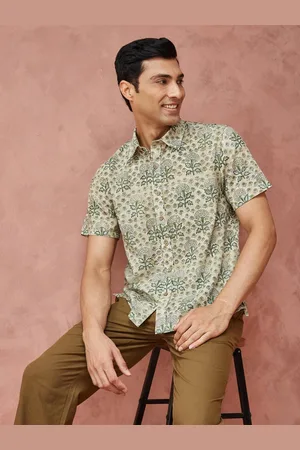 Fabindia Men Opaque Printed Casual Shirt