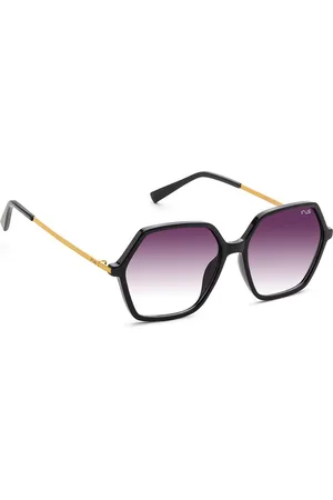 Idee Women Hexagonal Sunglasses with UV Protected Lens IRS1214C1SG