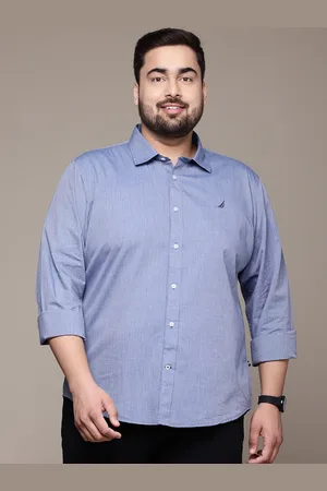 Nautica Men Plus Size Slim Fit Casual Shirt