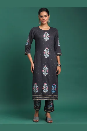 Bandia Women Floral Printed Regular Kurta with Trousers