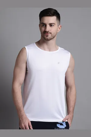 Friskers Men White Slim Fit T-shirt