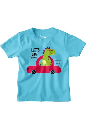 BonOrganik Boys Graphic Printed Round Neck Cotton T-shirt