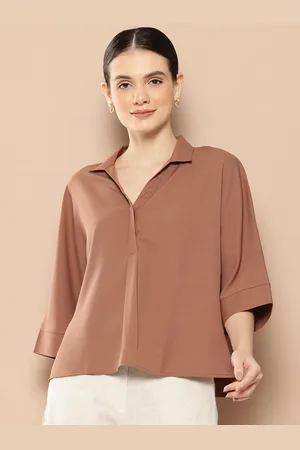 Invictus Women Solid Extended Sleeves Shirt Style Top