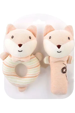 Baby Moo Kid Set Of 2 Squeaker Handheld Rattle Toy