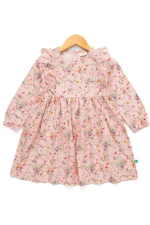 Juscubs Girls Floral Print A-Line Dress