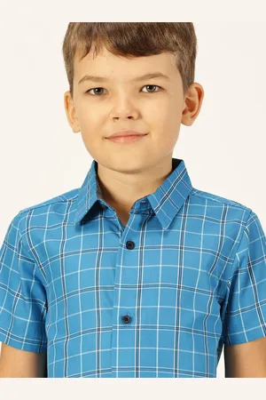 Killer Boys Premium Spread Collar Windowpane Checked Cotton Casual Shirt