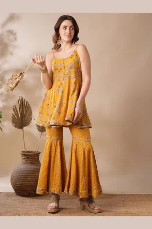 Globus Printed Top With Sharara