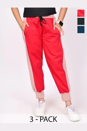 BAESD Girls Pack Of 3 Fleece Joggers