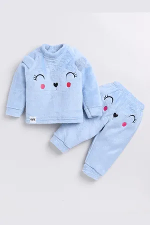 Moms Love Infant Girls Embroidered Sweatshirt With Joggers