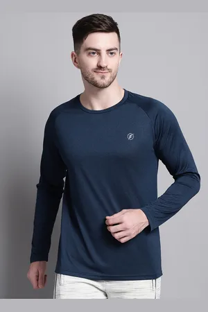 Friskers Men Navy Blue Slim Fit T-shirt