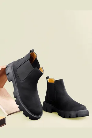 BXXY Men Chelsea Slip-on Flatform Boots