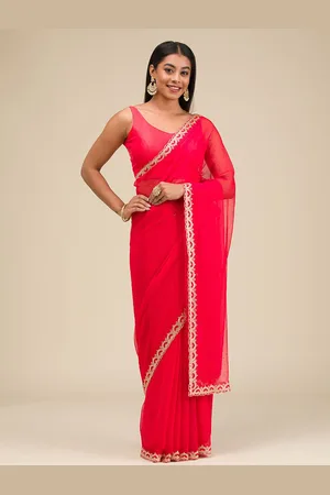 Koskii Beads and Stones Embellished Saree