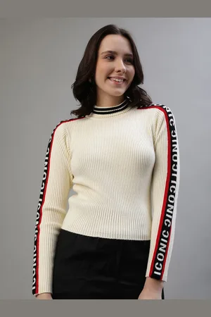 ICONIC Women Ribbed Pullover