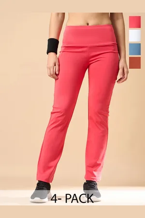 Color Capital Women Pack Of 4 Antimicrobial Ankle-Length Flared Gym Tights