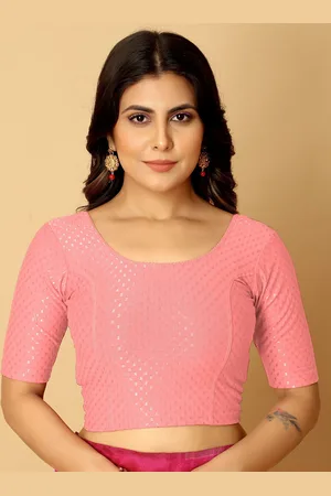 Jaanvi Fashion Woven Design Saree Blouse