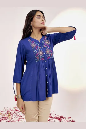 Jaipur Mandarin Collar Top