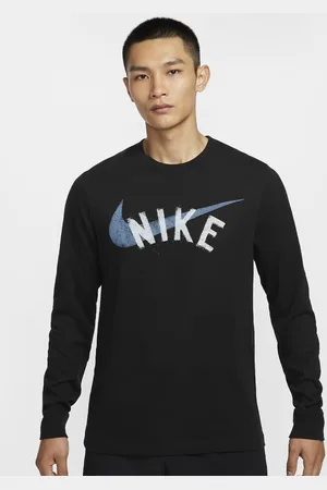 Nike Men Dri-Fit Long-Sleeve Fitness T-Shirt