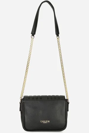Carlton London Women Textured Structured Leather Sling Bag