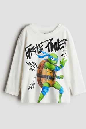 H&M Boys Printed Cotton Long Sleeved Tshirts
